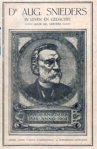 Book cover 19250002: GRIETENS Jul., [SNIEDERS] | Dr. Aug. Snieders in leven en gedachte