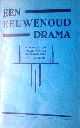 Book cover 19300050: JACOBS L(ouise?) | Een eeuwenoud drama. Bijdrage tot de studie van het heksendom