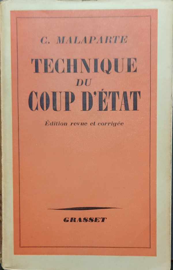 Book cover 19310042: MALAPARTE Curzio [ps. SUCKERT Kurt Erich] | Technique du Coup d