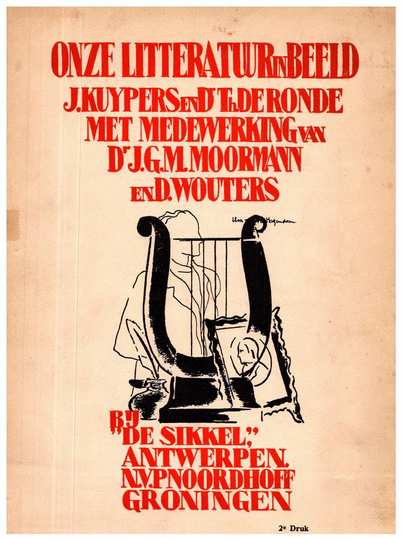 Book cover 19340020: KUYPERS, J. & Th. de RONDE | Onze litteratuur in beeld. Met medewerking van J.G.M. Moorman en D. Wouters.