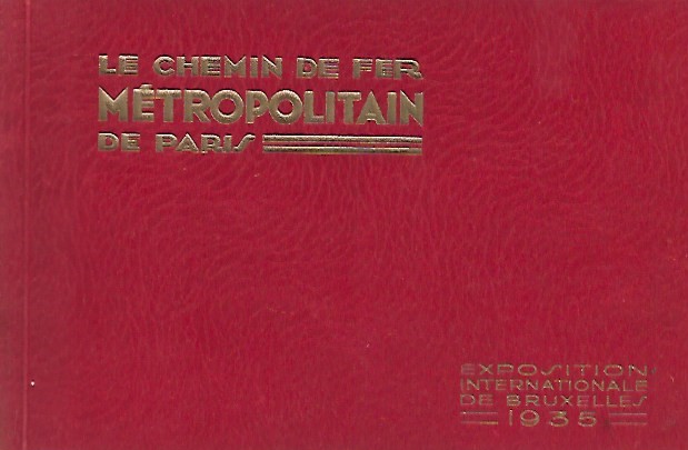Book cover 19350015: NN  | Le chemin de fer Metropolitain de Paris.