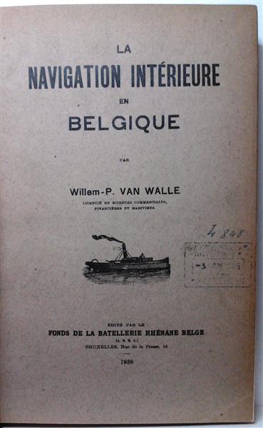 Book cover 19380065: VAN WALLE Willem-P. | La navigation intérieure en Belgique