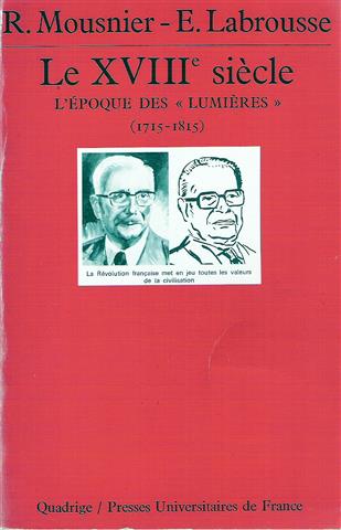 Book cover 19530051: MOUSNIER R., LABROUSSE E. | Le XVIIIe siecle. L