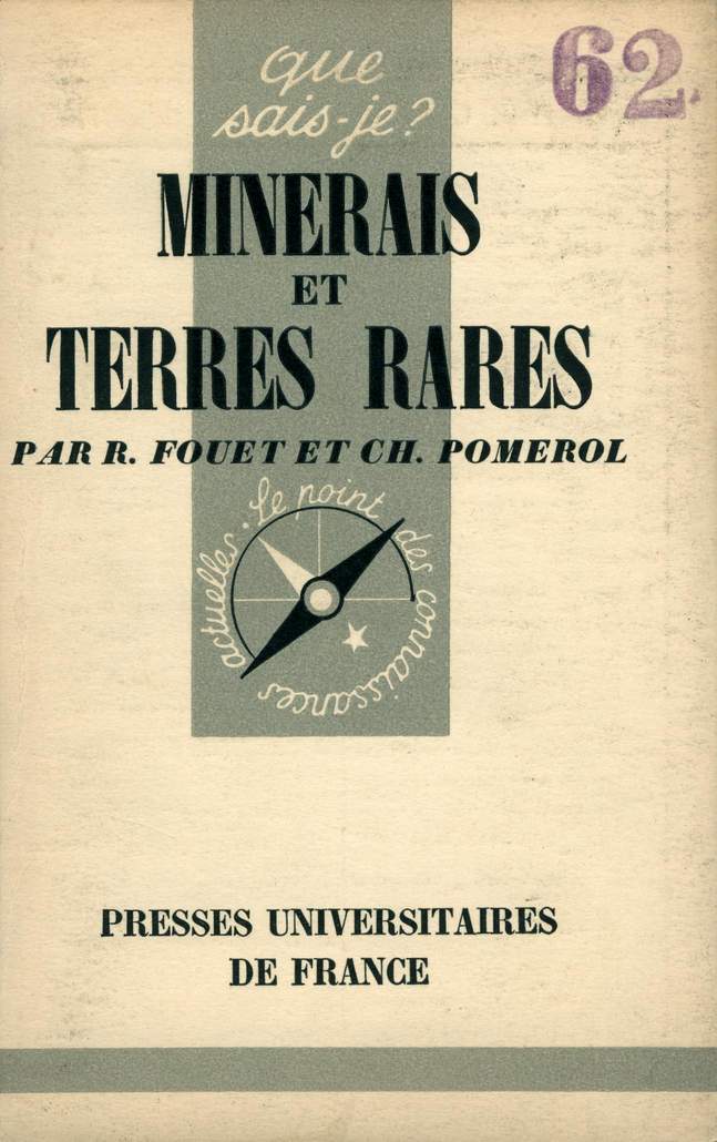 Book cover 19540012: FOUET R. & POMEROL Ch. | Minerais et terres rares