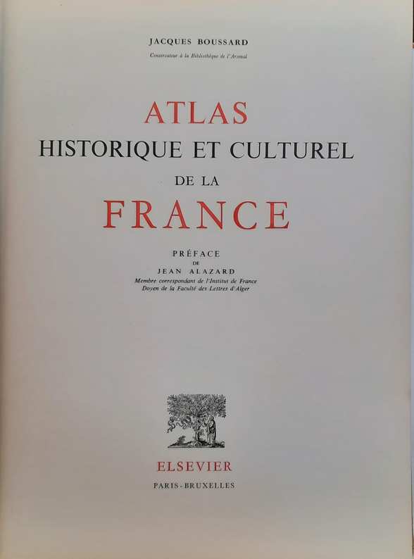 Book cover 19570041: BOUSSARD J. (conservateur à la Bibliothèque de l