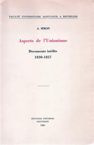 Book cover 19580062: SIMON, A. | Aspects de l