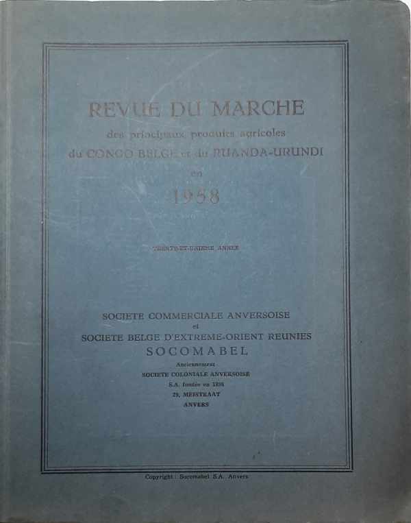 Book cover 195812315498: SOCOMABEL | Revue du Marché en 1958
