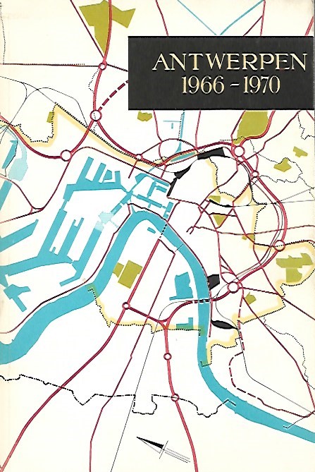 Book cover 19600111: PEETERS K.C. Dr (redactie), CRAEYBECKX Lode Burgemeester (Voorwoord bij Deel I), STUBBE A. (voorwoord bij Deel IV), STAD ANTWERPEN | Antwerpen 1860-1960 (= Delen I en II), Antwerpen 1961-1965 (= Deel III), Antwerpen 1966-1970 (= Deel IV)