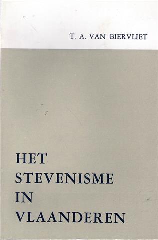 Book cover 19660125: VAN BIERVLIET T.A. | Het Stevenisme in Vlaanderen