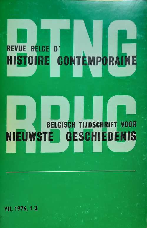 Book cover 19760112: TIHON André | Les religieuses en Belgique du XVIIIe au XXe siècle. Approche statistique. in: RBHC, VII, 1976, 1-2