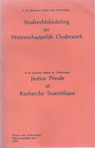 Book cover 19780051: COLL | Strafrechtsbedeling en Wetenschappelijk Onderzoek