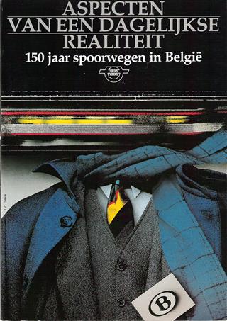 Book cover 19850100: VANTIGHEM J.-P. (samenstelling) | 150 jaar spoorwegen in België. Aspecten van een dagelijkse realiteit.