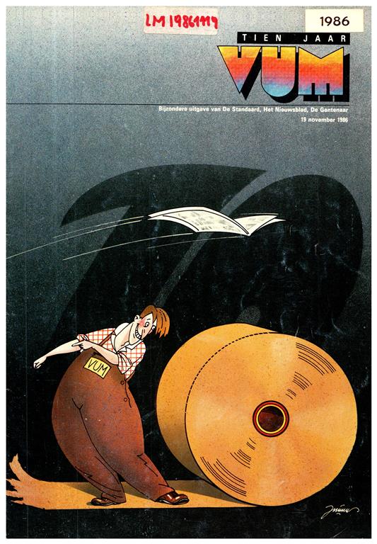 Book cover 19860085: RUYS Manu, e.a. | Tien jaar VUM. Bijzondere uitgave van De Standaard, Het Nieuwsblad, De Gentenaar, 19 november 1986.