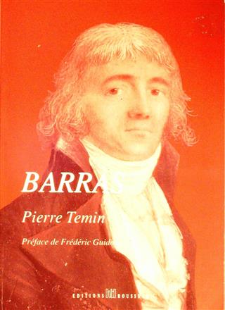 Book cover 19920222: TEMIN Pierre, GUIDON Frédéric (préface) | BARRAS. Chef d