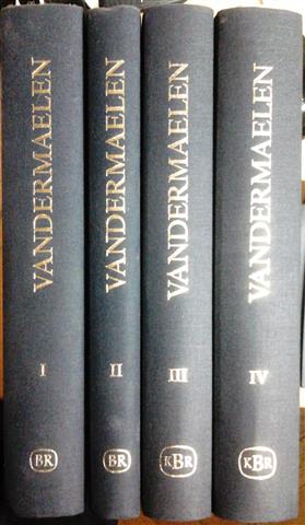 Book cover 19940057: SILVESTRE M., M.B. FINCOEUR C., CHANTERENNE Bart, VANDERMAELEN | Inventaire raisonné des collections cartographiques Vandermaelen. Vols I+II+III+IV (complet!)