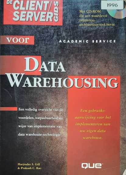 Book cover 19960086: HARJINDER | De client/server gids voor data warehousing