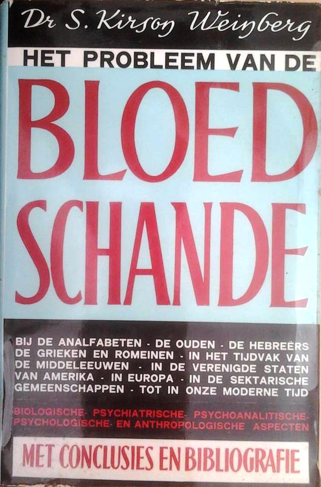 Book cover 201510111127: WEINBERG Kirson S. Dr | Het probleem van de bloedschande 