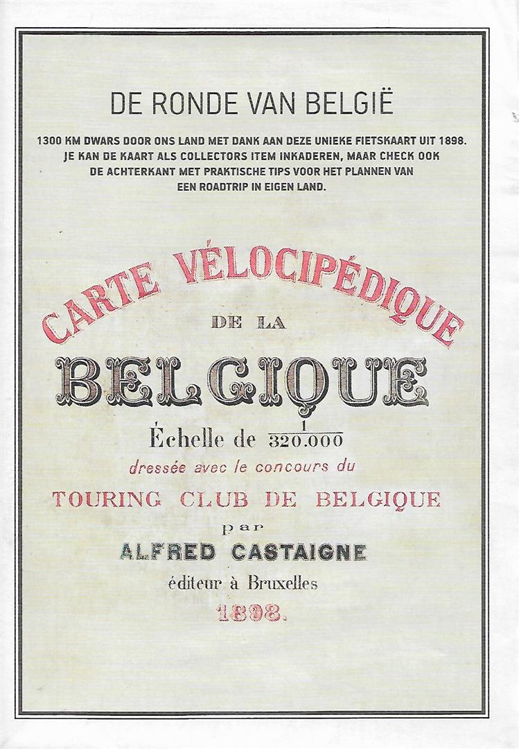 Book cover 202007181220: CASTAIGNE Alfred - Touring Club de Belgique | Carte Vélocipédique de la Belgique 1898
