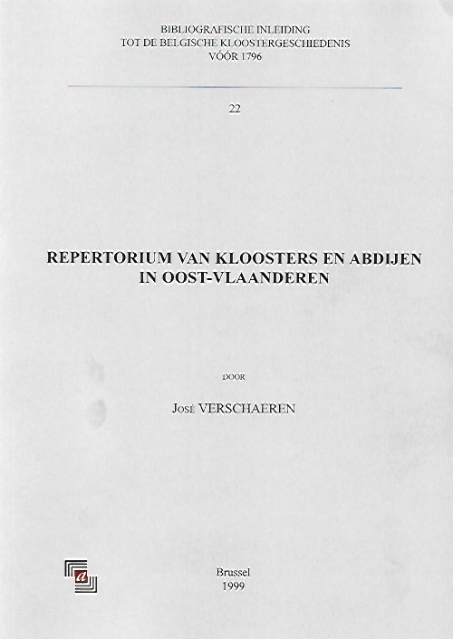 Book cover 202103020213: VERSCHAEREN José | Repertorium van kloosters en abdijen in Oost-Vlaanderen