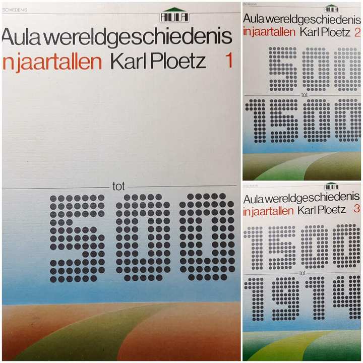 Book cover 202103170344: PLOETZ Karl | Aula wereldgeschiedenis in jaartallen (delen 1, 2 en 3)