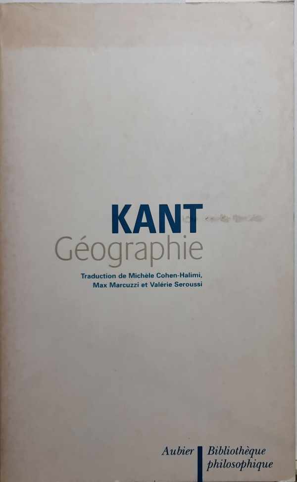 Book cover 202111130408: KANT Immanuel | Géographie