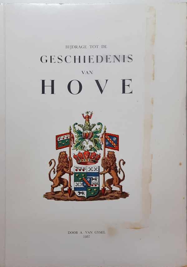 Book cover 202203301602: VAN GYSEL A. | Bijdrage tot de Geschiedenis van Hove