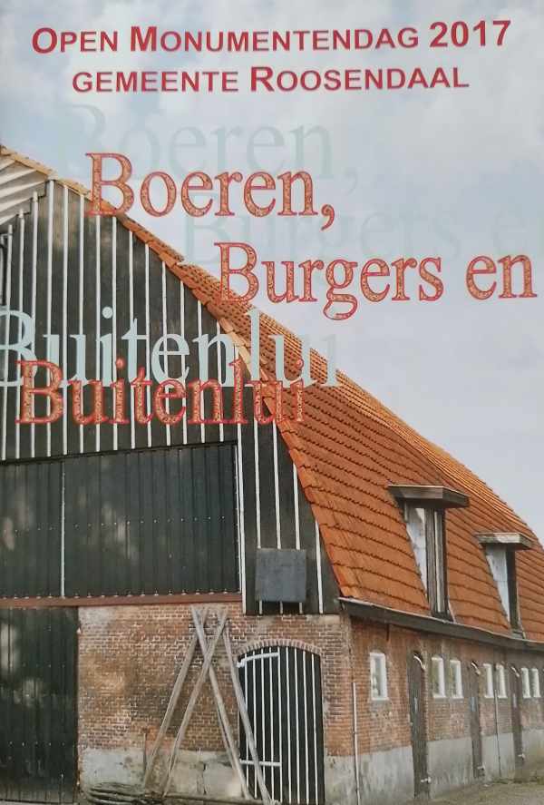 Book cover 202205201515: Gemeente Roosendaal | Open Monumentendag 2017 Gemeente Roosendaal. Boeren, burgers en buitenlui