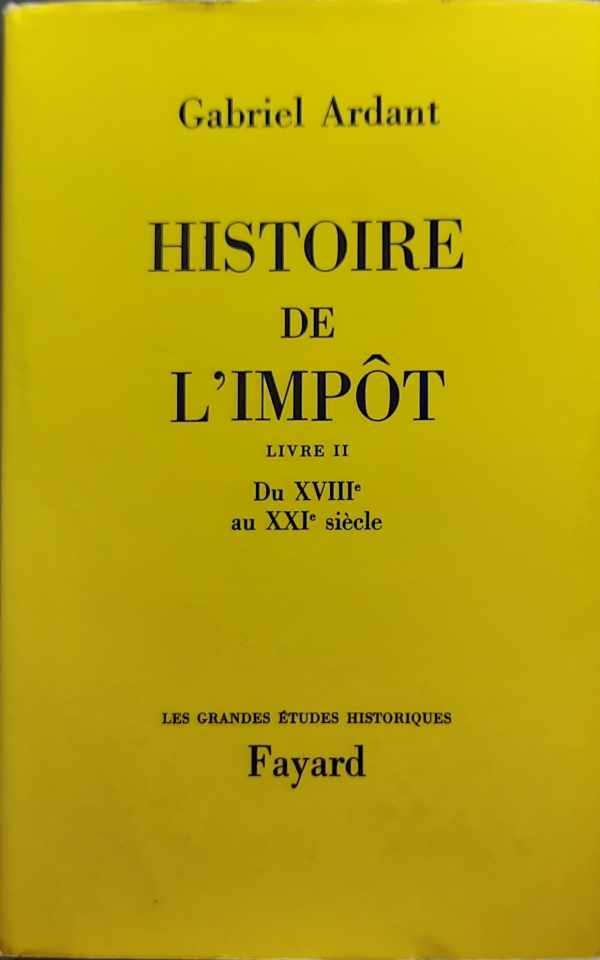 Book cover 202302270340: ARDANT Gabriel | Histoire de l