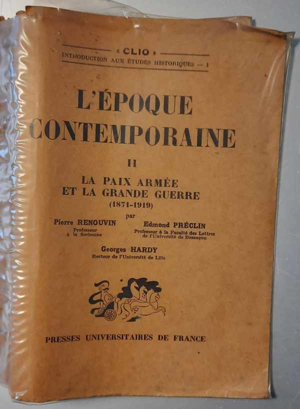 Book cover 202303221707: RENOUVIN Pierre, PRÉCLIN Edmond | L