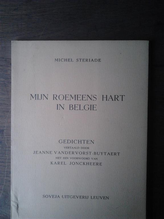 Book cover 25313: STERIADE Michel | Mijn Roemeens hart in België