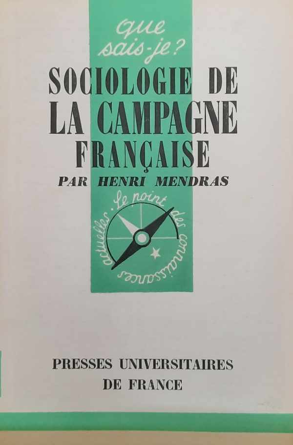 Book cover 202307061200: MENDRAS Henri | Sociologie de la campagne française