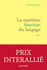 Book cover 202403051508: BINET Laurent | La septième fonction du langage - Roman