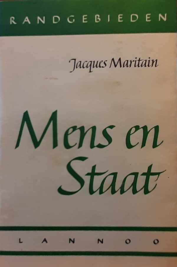 Book cover 202403181624: MARITAIN Jacques | Mens en Staat