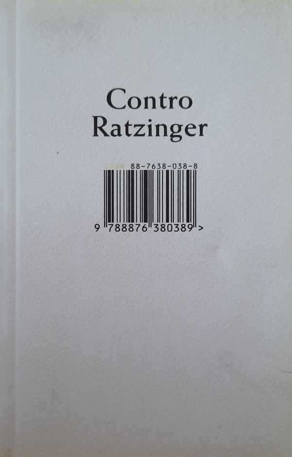 Book cover 202404081515: Anonimo | Contro Ratzinger - pamphlet