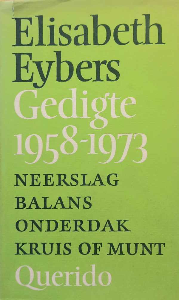 Book cover 202404151716: EYBERS Elisabeth | Gedigte 1958-1973