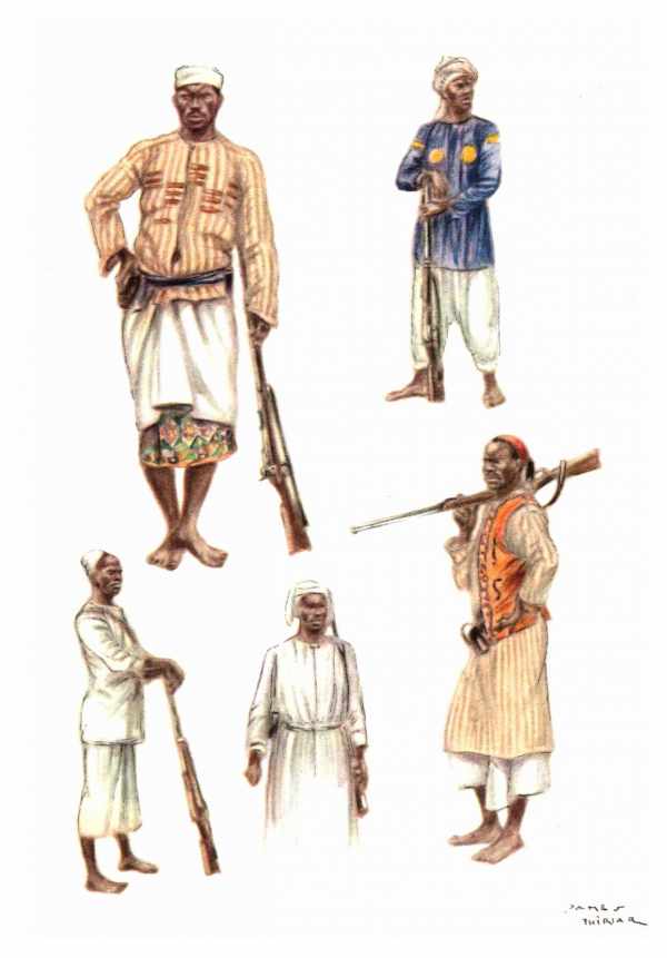 Histoire de la Force Publique du Congo - Zanzibarites - 1881