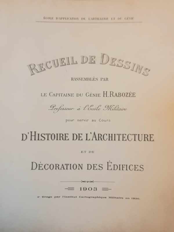 Book cover 202404241558: RABOZÉE H. | École Royale Militaire. Atlas d
