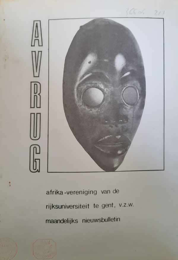 Book cover 36605: NN | AVRUG. maandelijks nieuwsbulletin van de Afrika-vereniging van de rijksuniversiteit te gent. Nummers 3 tot 12 1977.