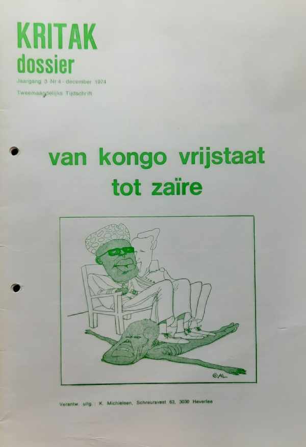 Book cover 36809: NN | Kritak dossier. Nr 4 december 1974. Van Kongo-Vrijstaat tot Zaïre